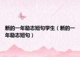 新的一年勵志短句學(xué)生（新的一年勵志短句）