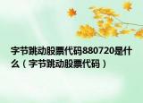 字節(jié)跳動(dòng)股票代碼880720是什么（字節(jié)跳動(dòng)股票代碼）