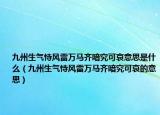 九州生氣恃風雷萬馬齊喑究可哀意思是什么（九州生氣恃風雷萬馬齊喑究可哀的意思）