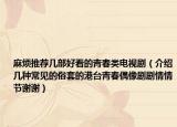 麻煩推薦幾部好看的青春類電視?。ń榻B幾種常見的俗套的港臺(tái)青春偶像劇劇情情節(jié)謝謝）