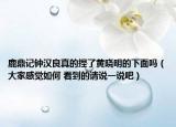鹿鼎記鐘漢良真的捏了黃曉明的下面嗎（大家感覺(jué)如何 看到的請(qǐng)說(shuō)一說(shuō)吧）