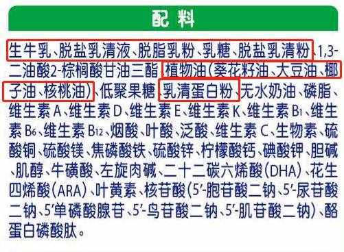 關于奶粉配料表和營養(yǎng)成分表，你看懂了多少？