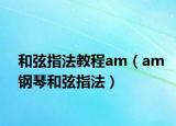 和弦指法教程am（am鋼琴和弦指法）
