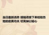 當(dāng)日最新消息 胡錫進(jìn)接下來檢驗各地防疫真功夫 切莫掉以輕心