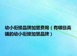 幼小銜接品牌加盟費(fèi)用（有哪些高端的幼小銜接加盟品牌）