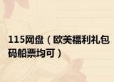 115網(wǎng)盤（歐美福利禮包碼船票均可）