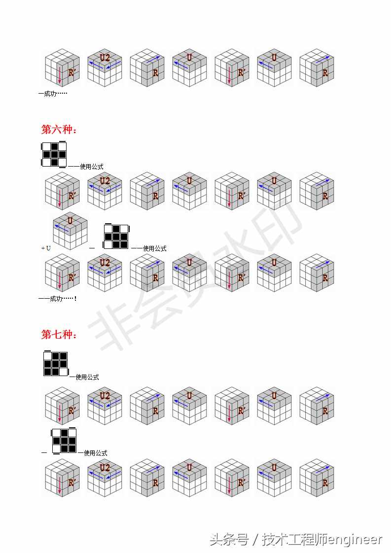 簡(jiǎn)單易學(xué)的還原魔方的常用口訣公式及圖解