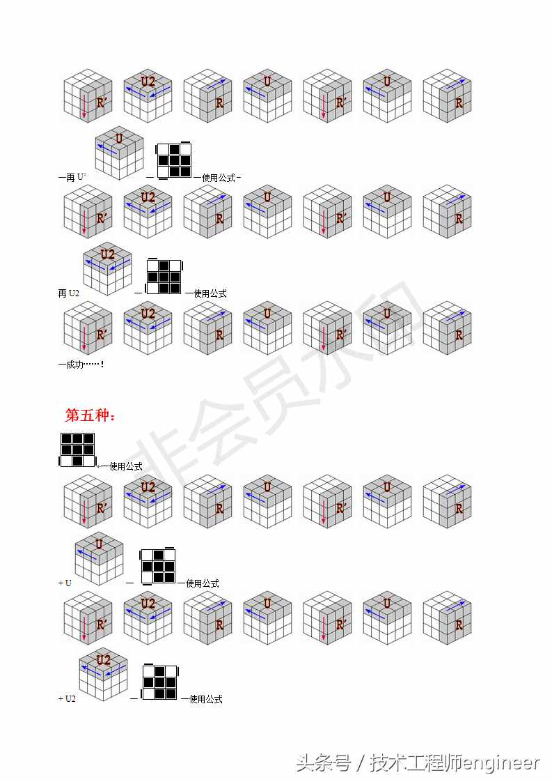 簡(jiǎn)單易學(xué)的還原魔方的常用口訣公式及圖解
