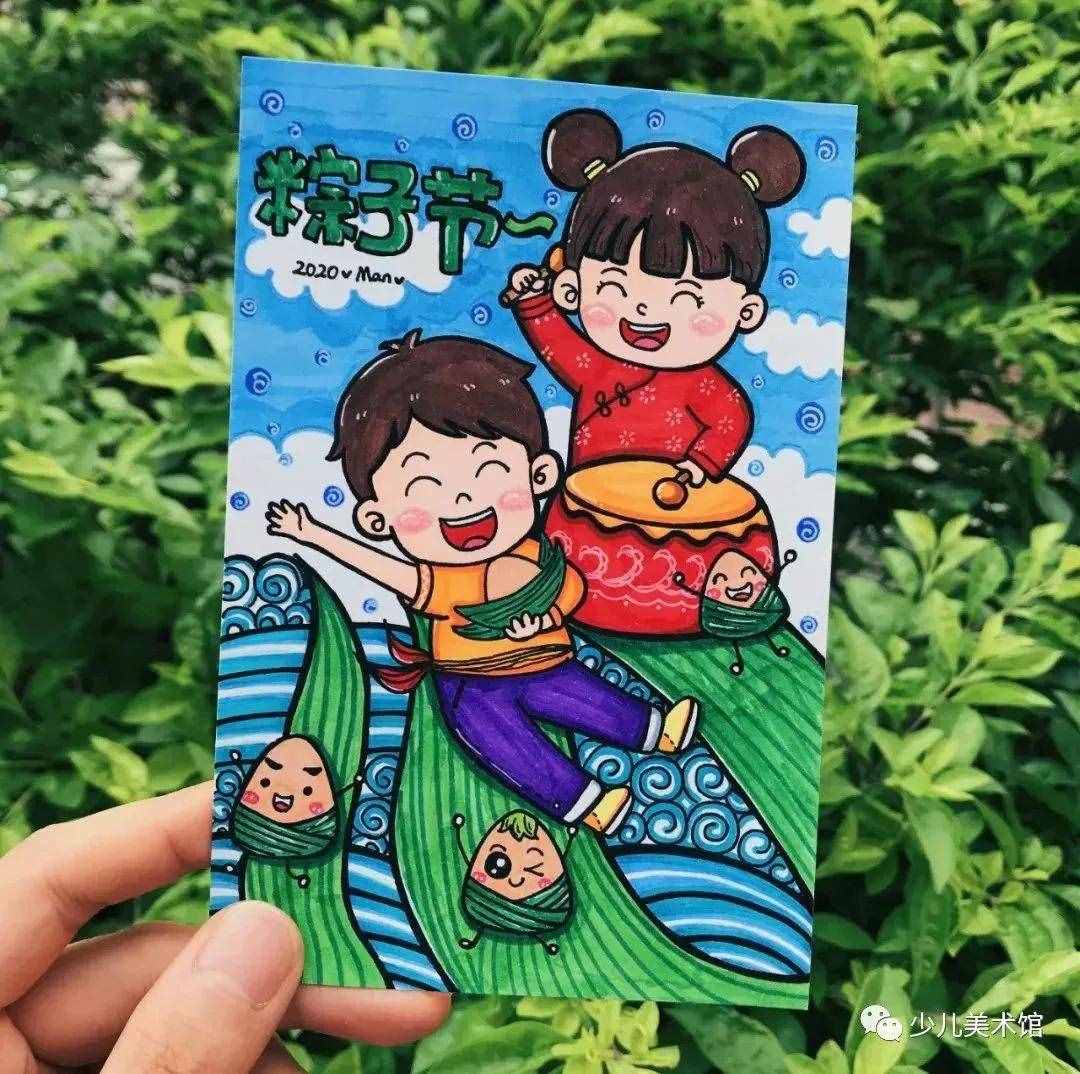 67幅端午主題簡筆畫+綜合手工繪畫+兒童畫+手抄報素材超全哦