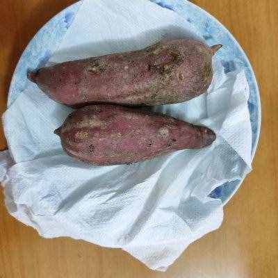 #父親節(jié)，給老爸做道菜#三步做好：微波爐烤地瓜