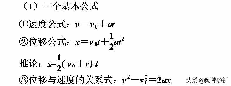 勻變速直線(xiàn)運(yùn)動(dòng)三大規(guī)律總結(jié)，復(fù)習(xí)必看