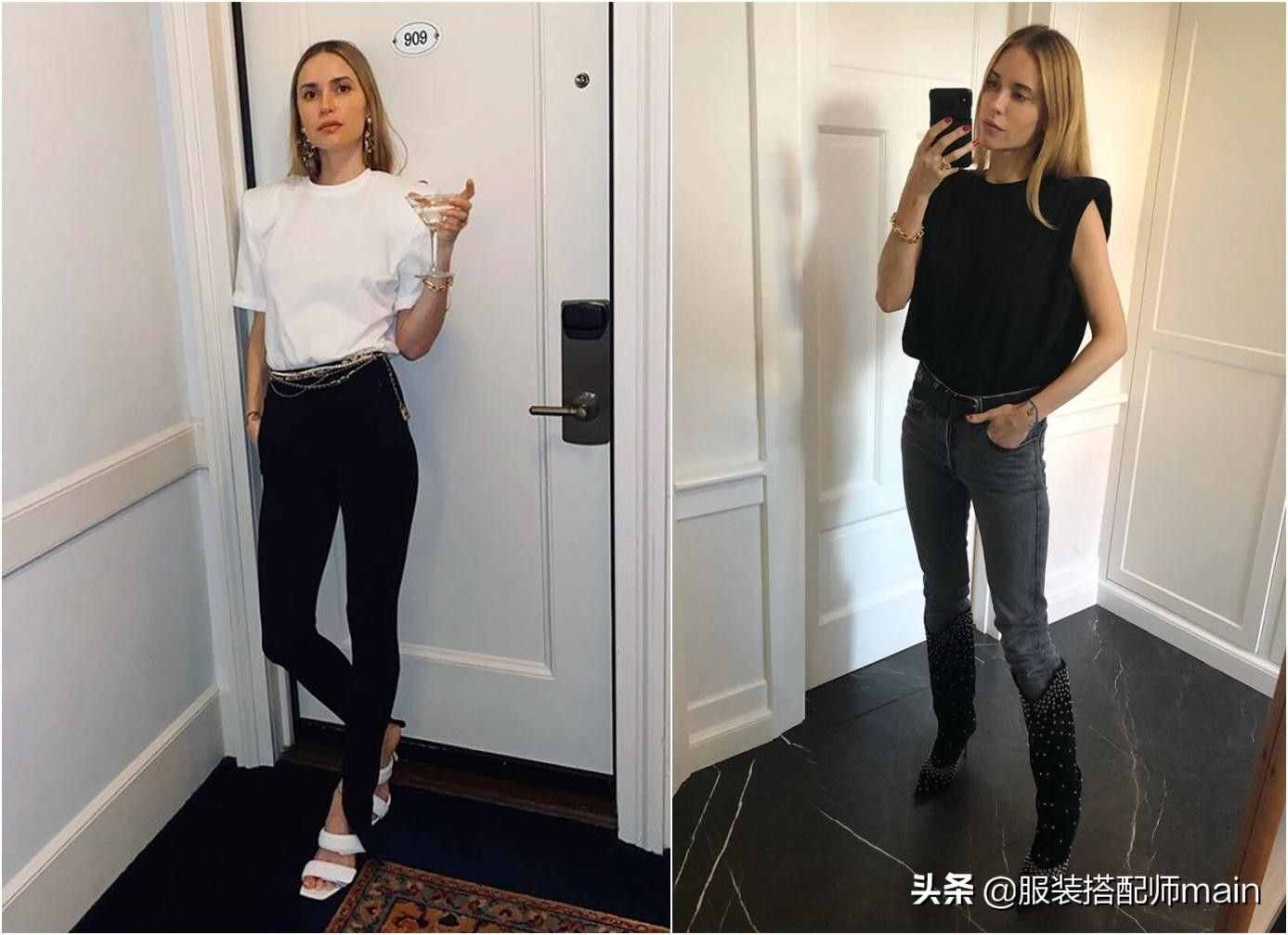 溜肩女孩不要慌，學(xué)會(huì)這4個(gè)穿衣技巧，氣質(zhì)拿捏得死死的