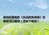 請(qǐng)問(wèn)紀(jì)錄電影《永遠(yuǎn)的焦裕祿》在哪里可以看到（或者下載到）