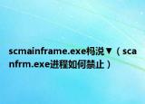 scmainframe.exe榪涚▼（scanfrm.exe進程如何禁止）