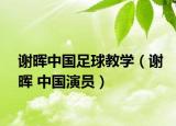 謝暉中國(guó)足球教學(xué)（謝暉 中國(guó)演員）