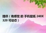 提供（有感覺(jué) 的 手機(jī)壁紙 240X320 可動(dòng)態(tài)）
