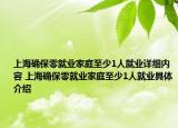 上海確保零就業(yè)家庭至少1人就業(yè)詳細內(nèi)容 上海確保零就業(yè)家庭至少1人就業(yè)具體介紹