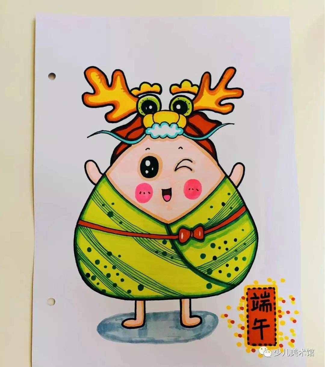 67幅端午主題簡(jiǎn)筆畫+綜合手工繪畫+兒童畫+手抄報(bào)素材超全哦