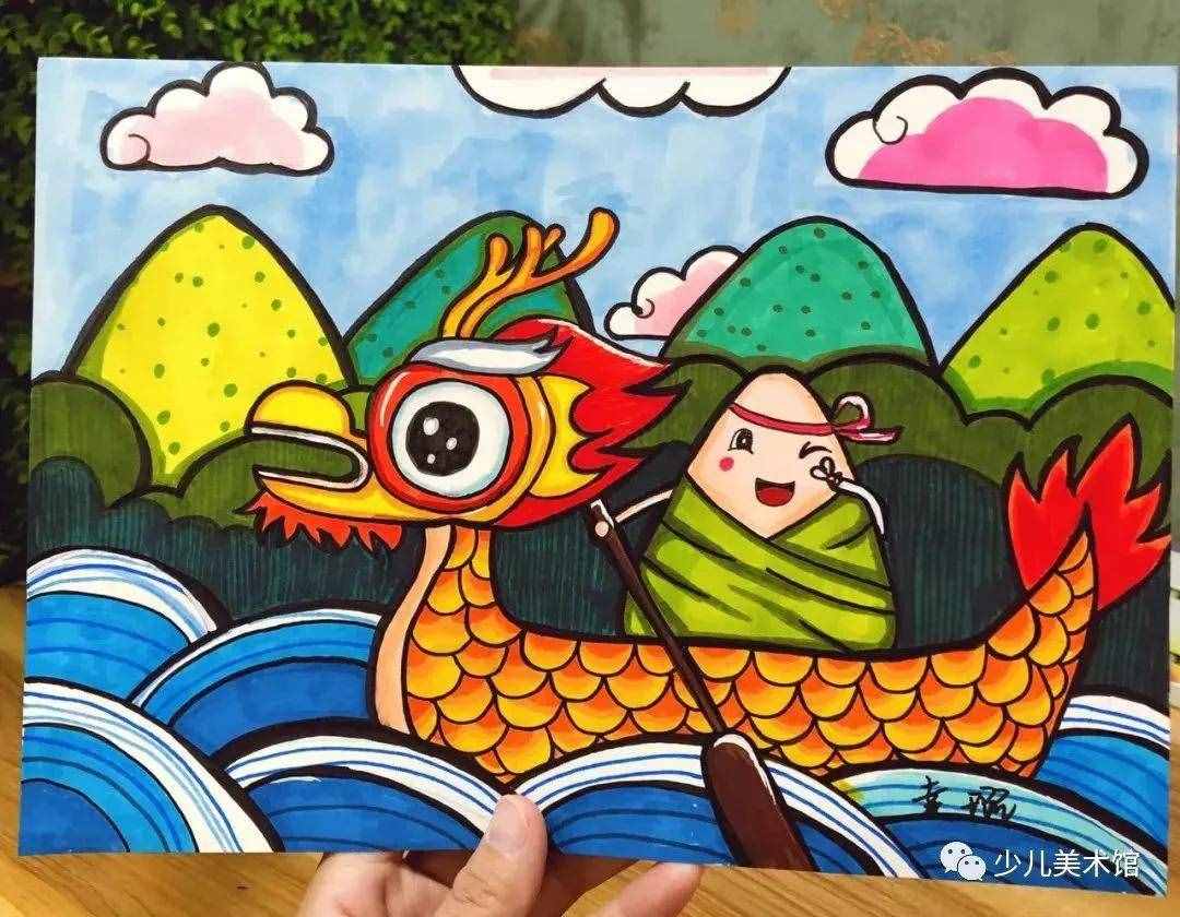 67幅端午主題簡(jiǎn)筆畫+綜合手工繪畫+兒童畫+手抄報(bào)素材超全哦
