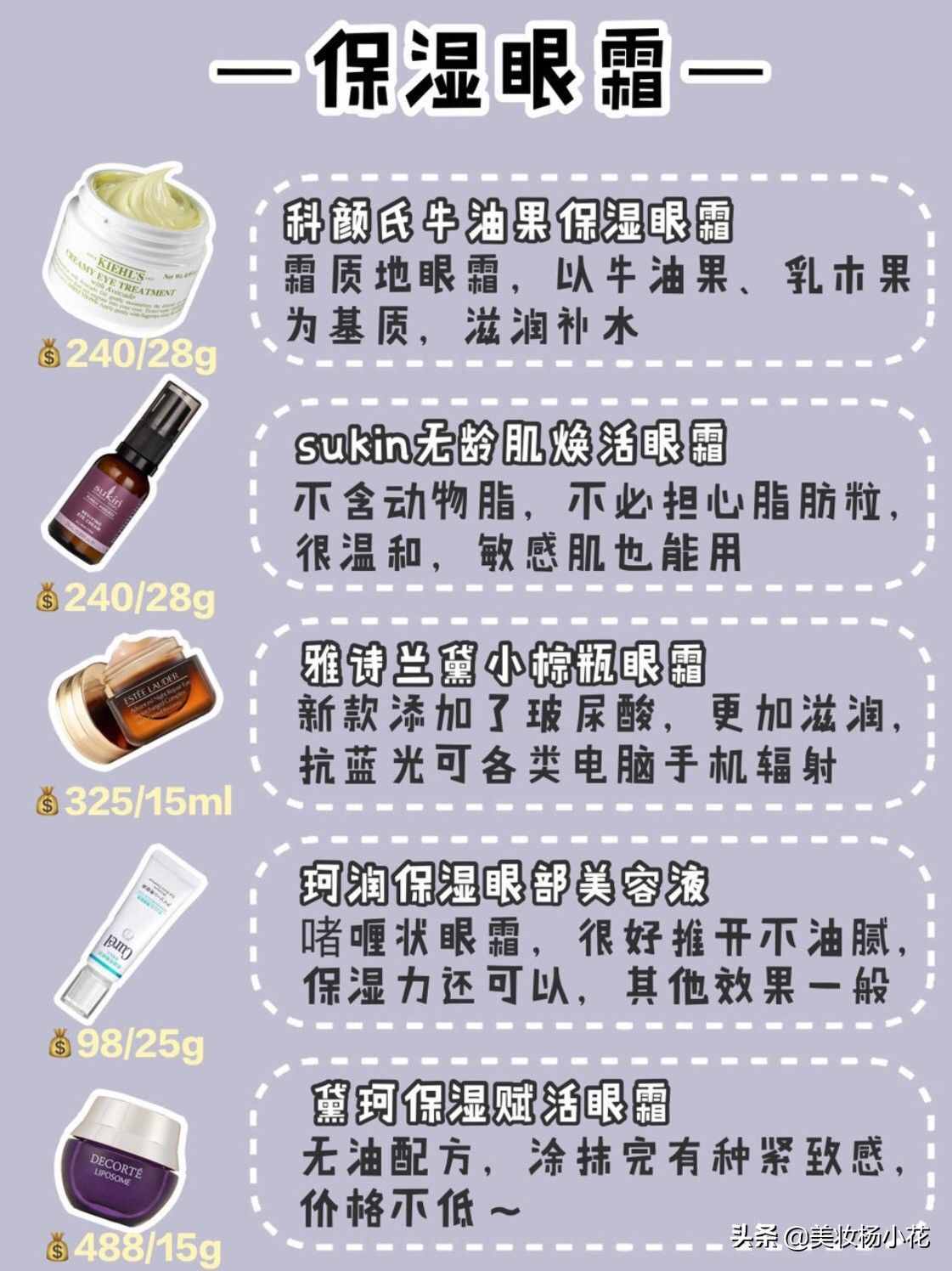 2019年口碑最好的20款眼霜，保濕、去皺、去黑眼圈、抗老眼霜解析