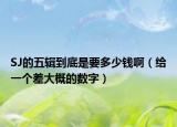 SJ的五輯到底是要多少錢啊（給一個差大概的數(shù)字）