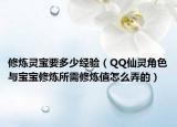 修煉靈寶要多少經(jīng)驗(yàn)（QQ仙靈角色與寶寶修煉所需修煉值怎么弄的）
