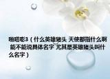 啪嗒嘭3（什么英雄豬頭 天使都指什么啊 能不能說具體名字 尤其是英雄豬頭叫什么名字）