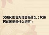 梵蒂岡的官方語言是什么（梵蒂岡的國語是什么語言）