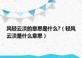 風(fēng)輕云淡的意思是什么?（輕風(fēng)云淡是什么意思）
