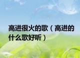 高進(jìn)很火的歌（高進(jìn)的什么歌好聽）