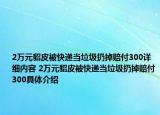 2萬元貂皮被快遞當(dāng)垃圾扔掉賠付300詳細內(nèi)容 2萬元貂皮被快遞當(dāng)垃圾扔掉賠付300具體介紹