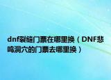 dnf裂縫門票在哪里換（DNF悲鳴洞穴的門票去哪里換）
