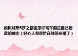 模擬城市5夢(mèng)之都里怎樣駕車(chē)游覽自己創(chuàng)造的城市（好心人幫幫忙在線(xiàn)等多謝了）