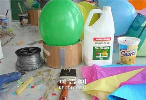 簡單紙花燈的制作方法 - www.kejidiy.com