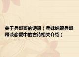 關(guān)于兵哥哥的詩詞（兵妹妹跟兵哥哥談戀愛中的古詩相關(guān)介紹）
