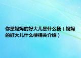 你是媽媽的好大兒是什么梗（媽媽的好大兒什么梗相關(guān)介紹）