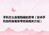 手機(jī)怎么查看隱藏的星號(hào)（安卓手機(jī)如何查看星號(hào)密碼相關(guān)介紹）