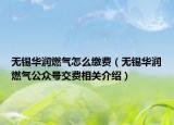 無錫華潤燃?xì)庠趺蠢U費(fèi)（無錫華潤燃?xì)夤娞柦毁M(fèi)相關(guān)介紹）