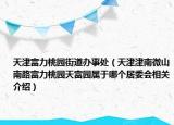 天津富力桃園街道辦事處（天津津南微山南路富力桃園天富園屬于哪個居委會相關介紹）