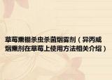 草莓熏棚殺蟲殺菌煙霧劑（異丙威煙熏劑在草莓上使用方法相關(guān)介紹）