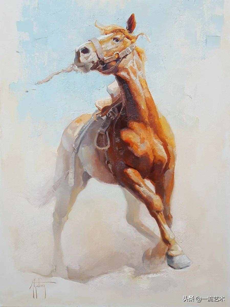 美國90后美女畫家，畫馬堪稱一絕