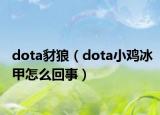 dota豺狼（dota小雞冰甲怎么回事）