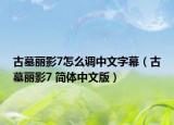 古墓麗影7怎么調(diào)中文字幕（古墓麗影7 簡體中文版）