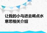 讓我的小鳥進去喝點水意思相關(guān)介紹