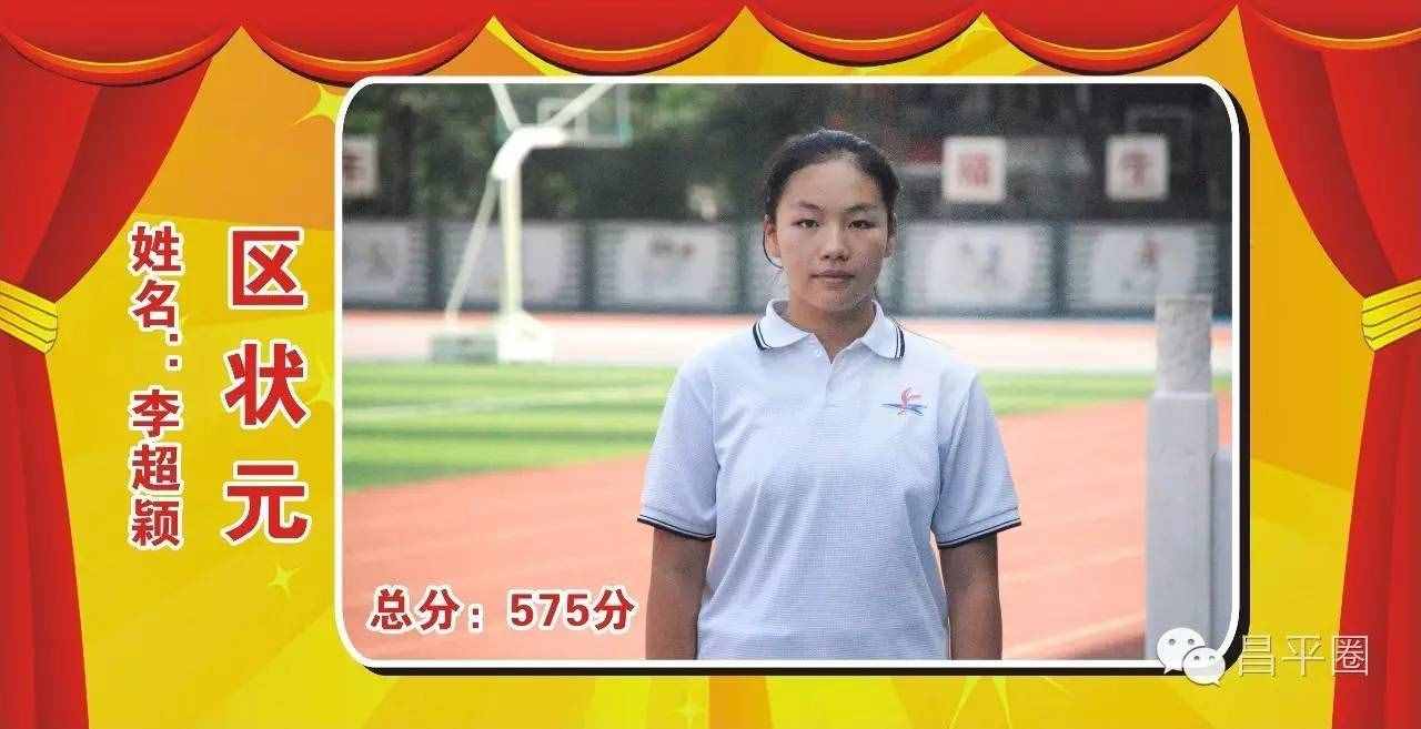 575分！昌平中考狀元出自這所學(xué)校！