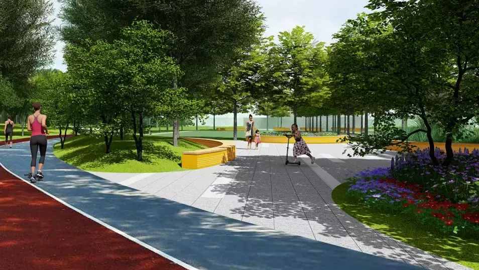 海淀山后要添大公園啦！環(huán)形跑道、緩坡草坪還有球場(chǎng)......