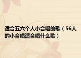 適合五六個人小合唱的歌（56人的小合唱適合唱什么歌）