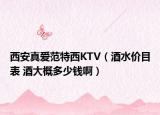 西安真愛(ài)范特西KTV（酒水價(jià)目表 酒大概多少錢(qián)?。? /></span></a>
                        <h2><a href=