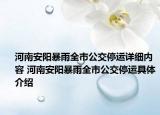 河南安陽暴雨全市公交停運(yùn)詳細(xì)內(nèi)容 河南安陽暴雨全市公交停運(yùn)具體介紹