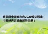 孫美琪中國好聲音2020教父插曲（中國好聲音插曲背景音樂）
